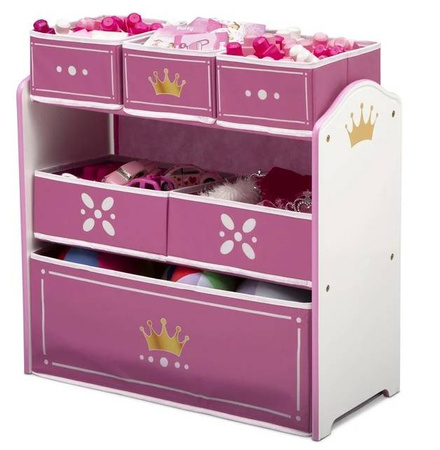 KSIĘŻNICZKI Regał Organizer Pojemniki na zabawki