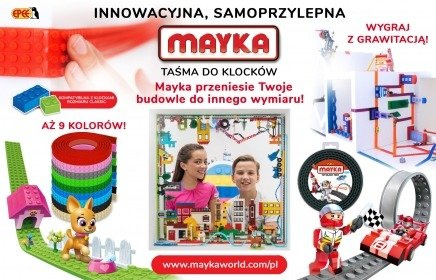 EPEE Mayka Klocki Taśma 1 metr Podwójna Różne