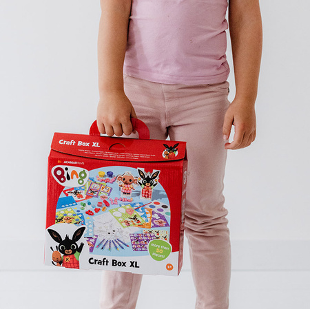 BING Totum Bambolino Zestaw kreatywny Plastyczny XL Walizka dzieci Naklejki