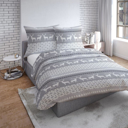 Święta Pościel świąteczna Renifery FLANELA 160x200