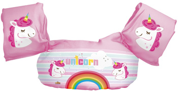 JEDNOROŻEC KAMIZELKA DO PŁYWANIA Z RĘKAWKAMI KAPOK RĘKAWKI 2W1 DZIECI BASEN