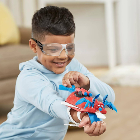 MARVEL NERF WYRZUTNIA Sieci SPIDERMAN ARACHNO Mechstrike Mechasaurs F6677