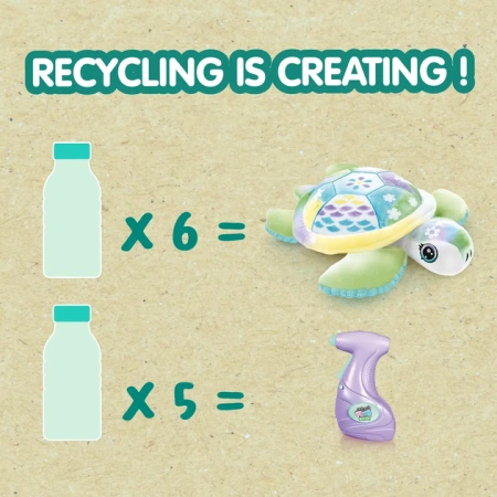 AIRBRUSH Plush Nature Żółw z aerografem Maskotka Pokoloruj pluszaka