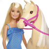 LALKA BARBIE DŻOKEJKA Z KONIEM lalka + koń
