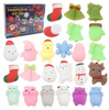 KALENDARZ ADWENTOWY DLA DZIECI GNIOTEK MOCHI SQUISHY GNIOTKI ŚWIĄTECZNE