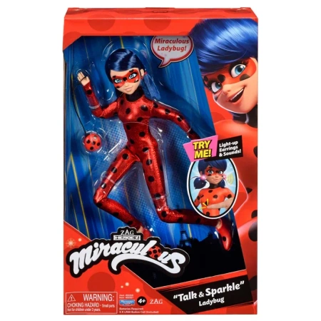 MIRACULOUS BIEDRONKA I CZARNY KOT LALKA INTERAKTYWNA ŚWATŁO DŹWIĘK 50251