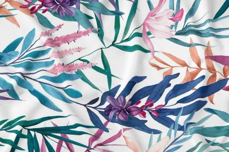 OBRUS NA STÓŁ BOHO LIŚCIE KWIATY ŁĄKA KOLOROWY BAWEŁNA 140X240