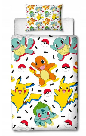 POKEMON POKEMONY PIKACZU POŚCIEL DWUSTRONN 140x200