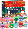 SLIME 12 SZT ŚWIĄTECZNY ZESTAW DLA DZIECI DIY KALENDARZ ŚWIĘTA OZDOBY