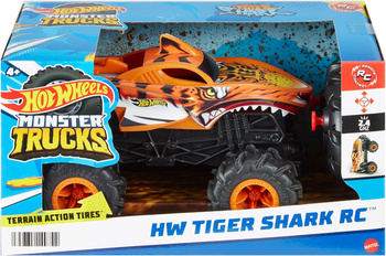 HOT WHEELS MONSTER TRUCK RC TIGER SHARK HNV03 1:24 auto sterowane pilotem