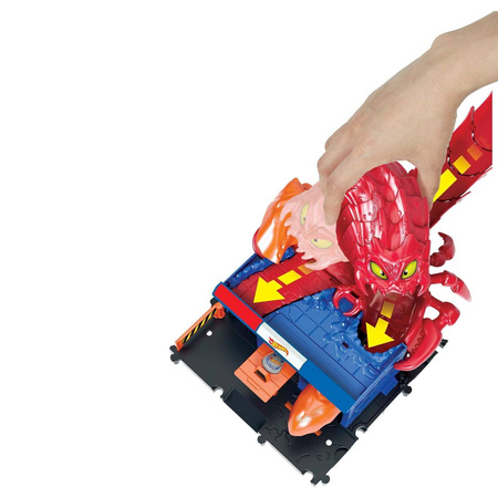 HOT WHEELS CITY PUŁAPKA GROŹNEGO SKORPIONA ZESTAW TEMATYCZNY TOR + AUTKO