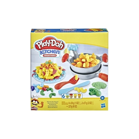 PLAY-DOH Ciastolina PATELNIA Z MAKARONEM HASBRO 6 TUB ZESTAW MASA