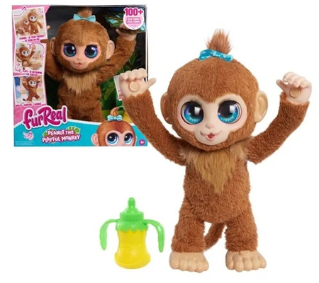 FURREAL INTERAKTYWNA MAŁPKA MAŁPA MÓWI CHODZI PIJE 100 REAKCJI MASKOTKA