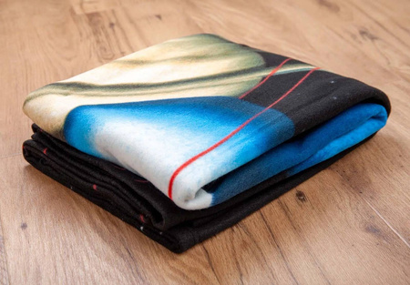 KOSMOS PLANETA CIEPŁY DUŻY KOC KOCYK PLED 130X160