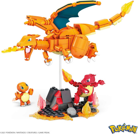POKEMON KLOCKI MEGA CONSTRUX ZESTAW KONSTRUKCYJNY 3 FIGURKI CHARMANDER 313