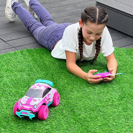 EXOST PIXIE AUTO ZDALNIE STEROWANE RÓŻOWE DLA DZEWCZYNKI SAMOCHÓD TERENOWY