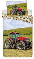 TRAKTOR TRAKTORY POLE WIEŚ POŚCIEL 140X200 BAWEŁNA DLA DZIECI DWUSTRONNA