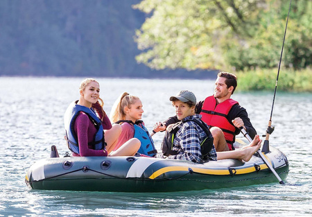 Duży Ponton Intex Seahawk 4os. POMPKA WIOSŁA 68351