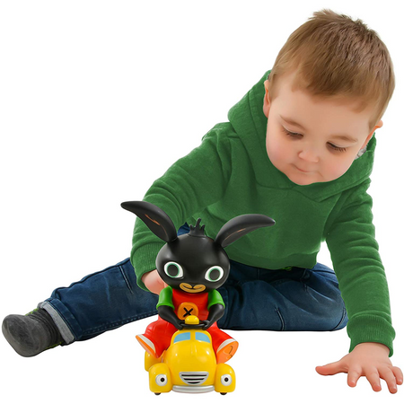 KRÓLIK BING FIGURKA ŻÓŁTA TAKSÓWKA AUTO DŻWIĘK