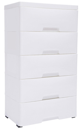 PLASTIKOWY POJEMNIK REGAŁ KOSZ NA ZABAWKI SZAFKA SZUFLADY 5 PÓŁEK