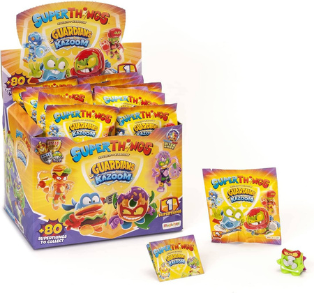 SUPER THINGS ZINGS SERIA 9 GUARDIANS OF KAZOOM SASZETKA Z FIGURKĄ FIGURKA
