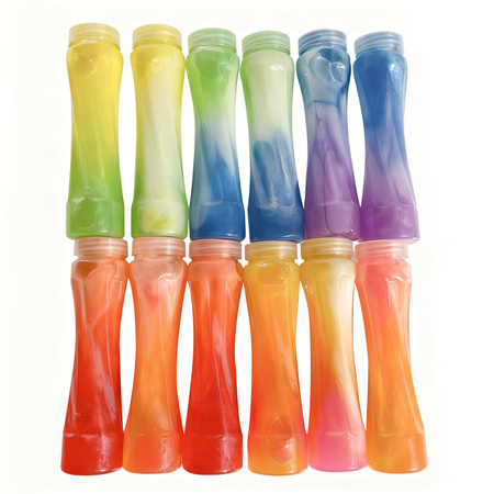 SLIME TUBKI MASA PLASTYCZNA GLUTY DUZY ZESTAW DLA DZIECI KOLOROWE 12 SZT