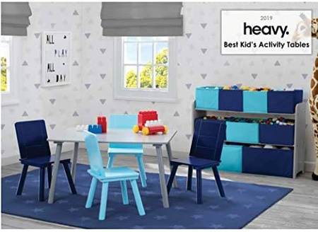 STOLIK SIWY SZARY STÓŁ 4 KRZESŁA KRZESEŁKA DLA DZIECI DREWNIANY