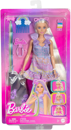 Barbie Zabawa włosami Blondynka Lalka z akcesoriami JCT72