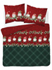 POŚCIEL ŚWIĄTECZNA ŚWIĘTA CZERWONA KRASNAL KRATA BAWEŁNA FLANELA 160X200