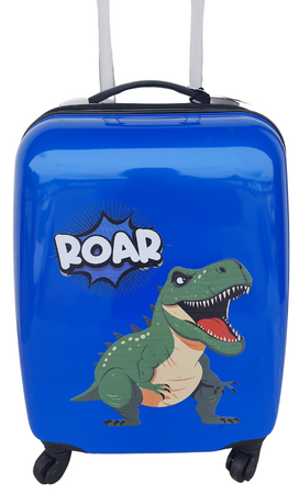 WALIZKA DINOZAUR DINOZAURY T-REX DZIECIĘCA PODRÓŻNA 4 KÓŁKA BAGAŻ