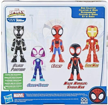 SPIDEY FIGURKI Superkumple 5 figurek Ghost Spider Black Panther Miles