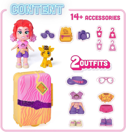 KookyLoos Walizka JANE Figurka + Zwierzak