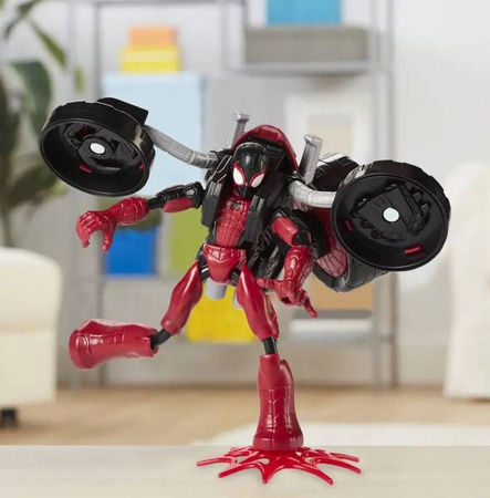 HAASBRO SPIDERMAN FIGURKA FLEX RIDER I MOTOCYKL