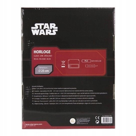 STAR WARS VADER ZEGAR NA ŚCIANĘ ŚCIENNY