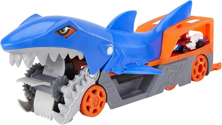 MATTEL HOT WHEELS CITY WYRZUTNIA REKIN SHARK LAUNCHER ZESTAW + AUTKO
