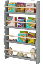 REGAŁ ŚCIENNY DREWNIANY NA KSIĄŻKI DLA DZIECI BIURA PÓŁKA PÓŁKI