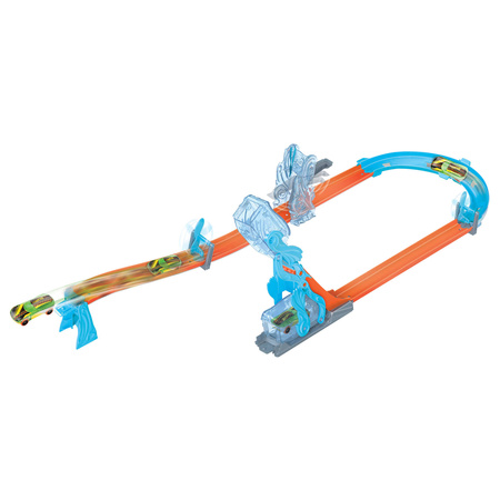 HOT WHEELS TRACK BUILDER ZESTAW TORÓW BŁYSKAWICA PLUS AUTKO HNN38 HNJ67