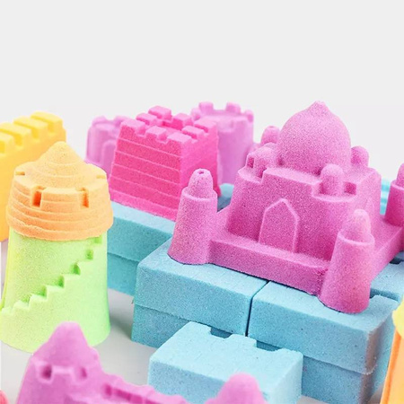 PIASEK KINETYCZNY 2 KG PIASKOWNICA FOREMKI 100 SZT