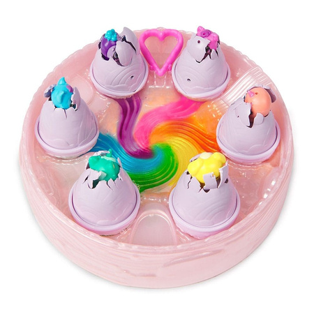 HATCHIMALS ALIVE! RAINBOW HATCHERY ZESTAW 6 FIGUREK W JAJKACH + AKCESORIA