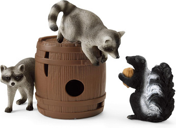 SCHLEICH Orzechowe Psoty Szop Skunks Wild Life