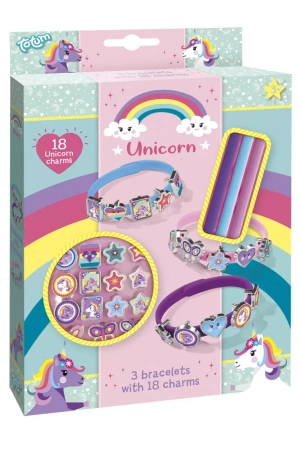Totum Zestaw kreatywny do robienia bransoletek dla dzieci charms Jednorożec