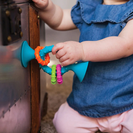 Bobo Przyssawka GRYZAK Niebieska Fat Brain Toy GRZECHOTKA DLA DZIECI F166