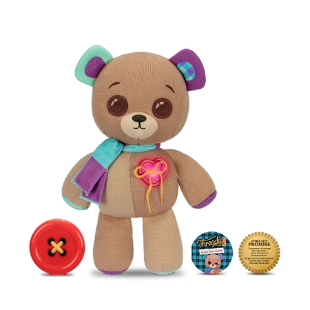 INTERAKTYWNY MAGICZNY MIŚ PIĘKNY PLUSZAK THREADY BEAR 70 REAKCJI MÓWI MRUGA