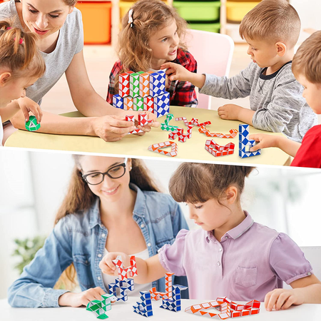 UKŁADANKA MAGICZNY WĄŻ MAGIC SNAKE FIDGET TOYS