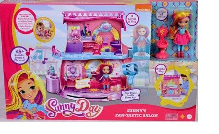 SUNNY DAY POGODNA ZESTAW SALON PIĘKNOŚCI + LALKA