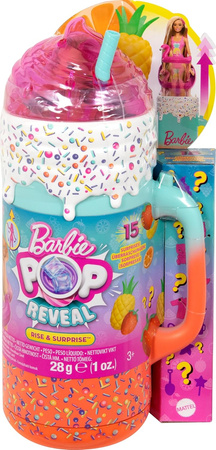 BARBIE POP REVEAL Tropikalne smoothie LALKA Zestaw prezentowy HRK57
