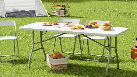 STÓŁ PIKNIKOWY CATERINGOWY BANKIETOWY OGRODOWY ROZKŁADANY TURYSTYCZNY 180
