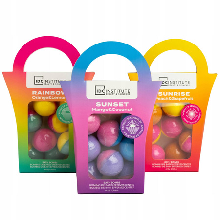 IDC ZESTAW KULE MUSUJĄCE DO KĄPIELI OWOCOWE 8 szt POMARAŃCZA CYTRYNA