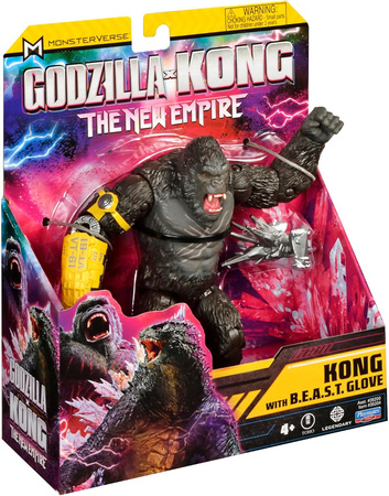 Figurka akcji GODZILLA vs. KONG Beast Glove Goryl 15 cm z bitewną rękawicą