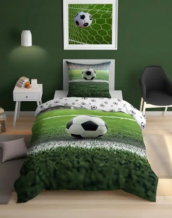 PIŁKA NOŻNA FOOTBALL BRAMKA GOL PIŁKI POŚCIEL BAWEŁNA 160X200